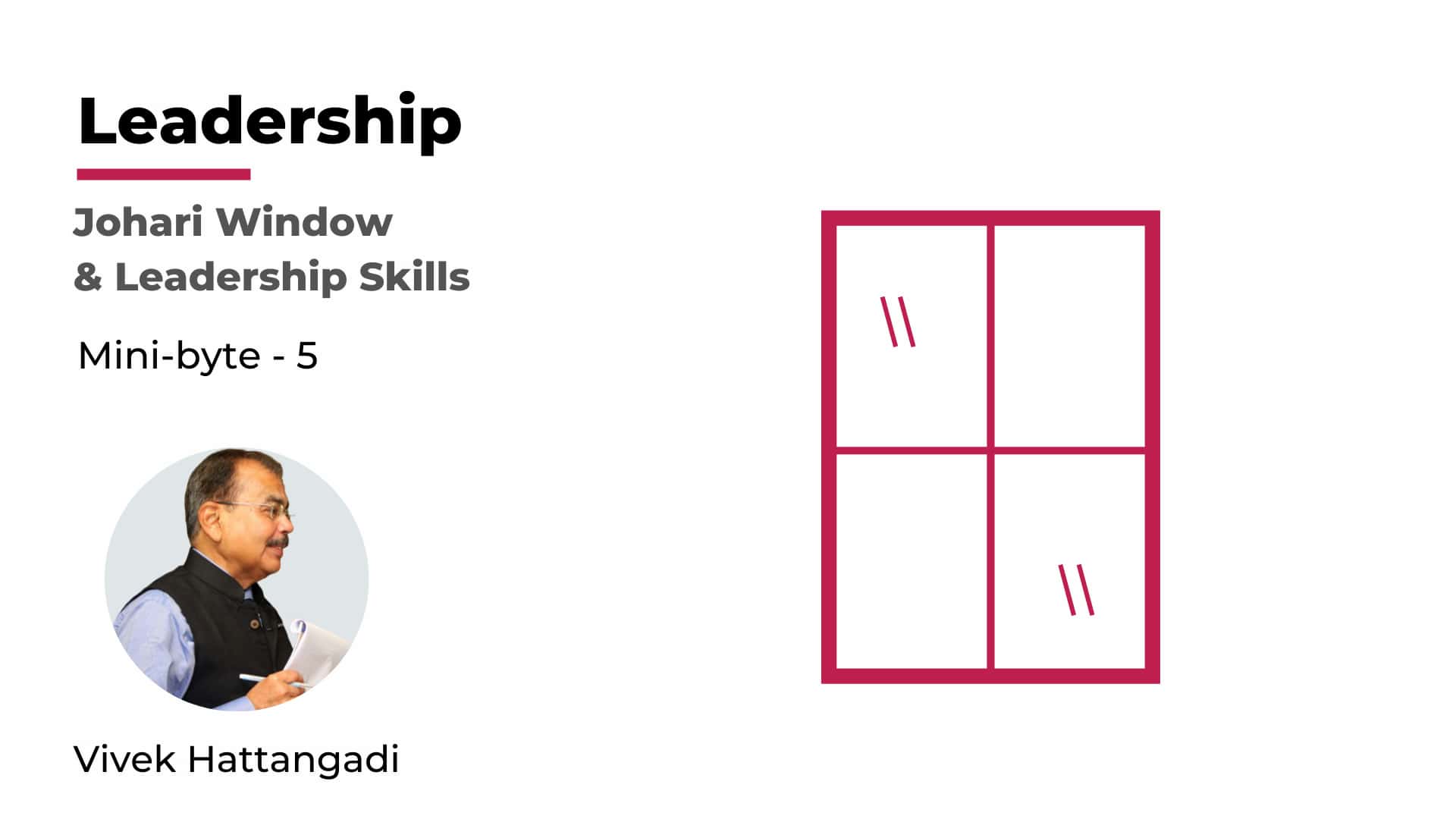 Mini-Bite 5: Johari Window and Leadership Skills