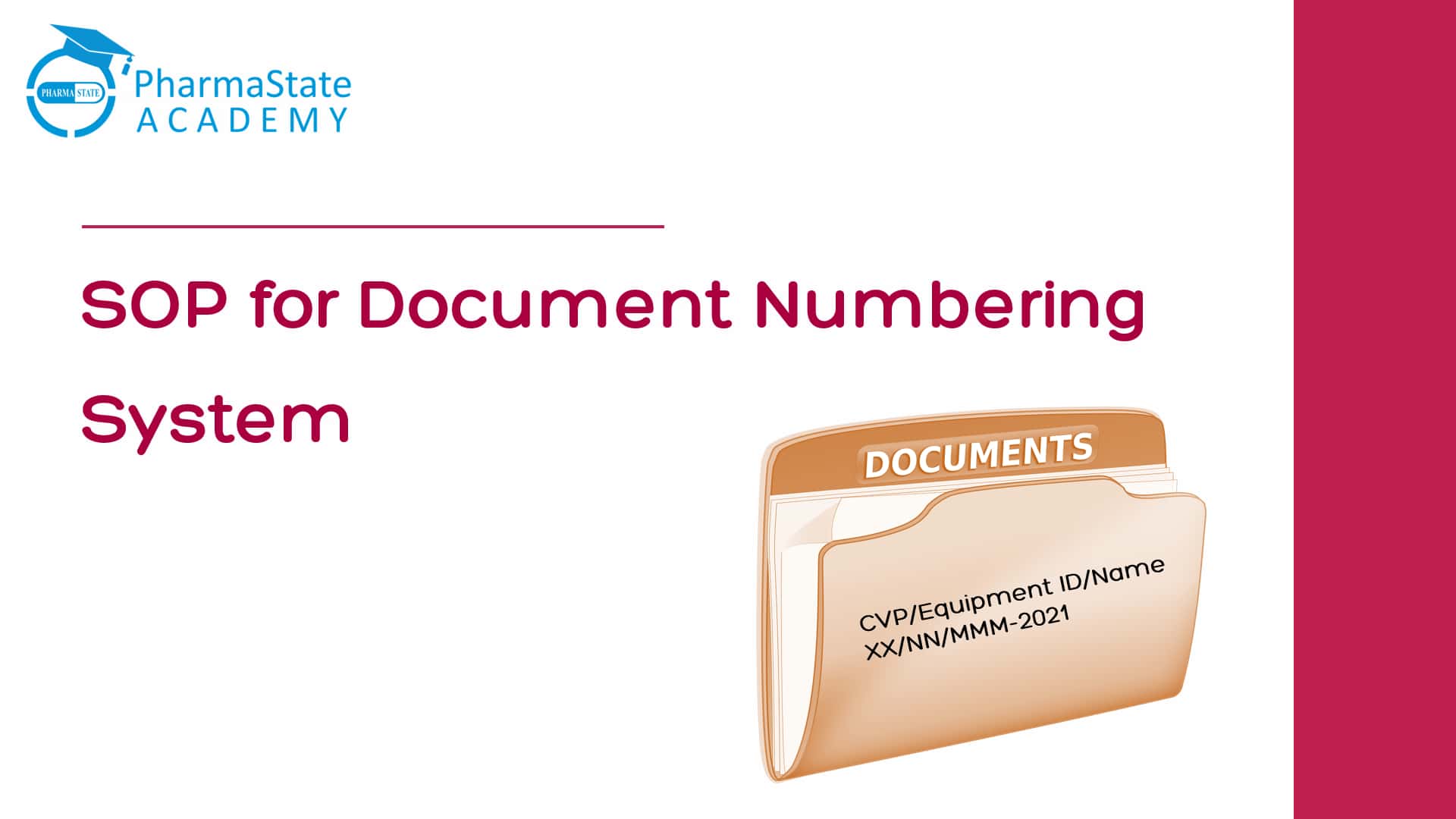 SOP for Document Numbering System
