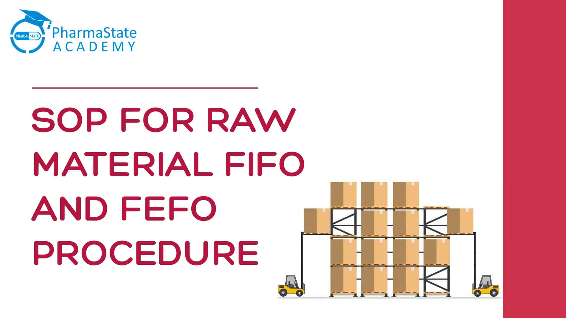 SOP For Raw Material FIFO And FEFO Procedure