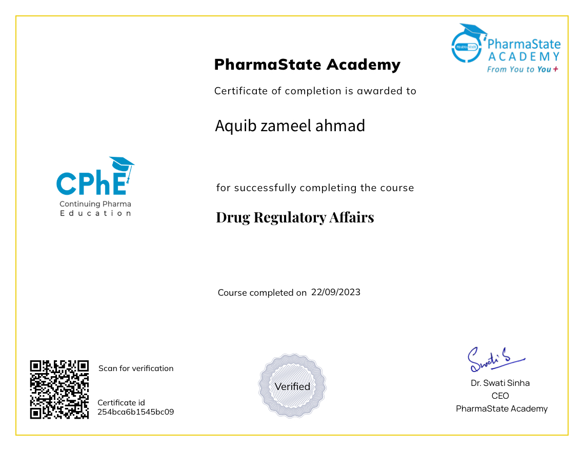 Drug Regulatory Affairs