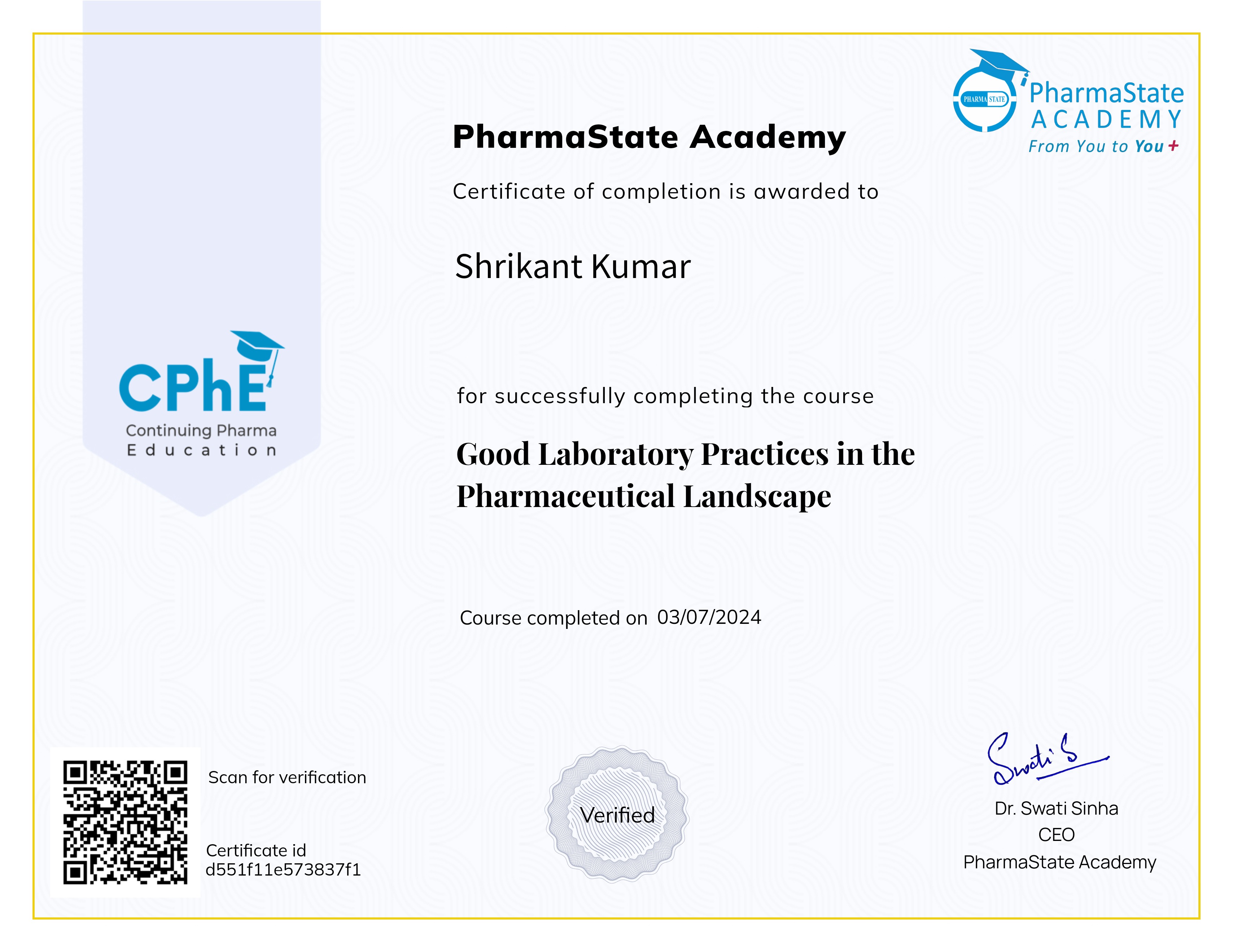 Good Laboratory Practices in the Pharmaceutical Landscape