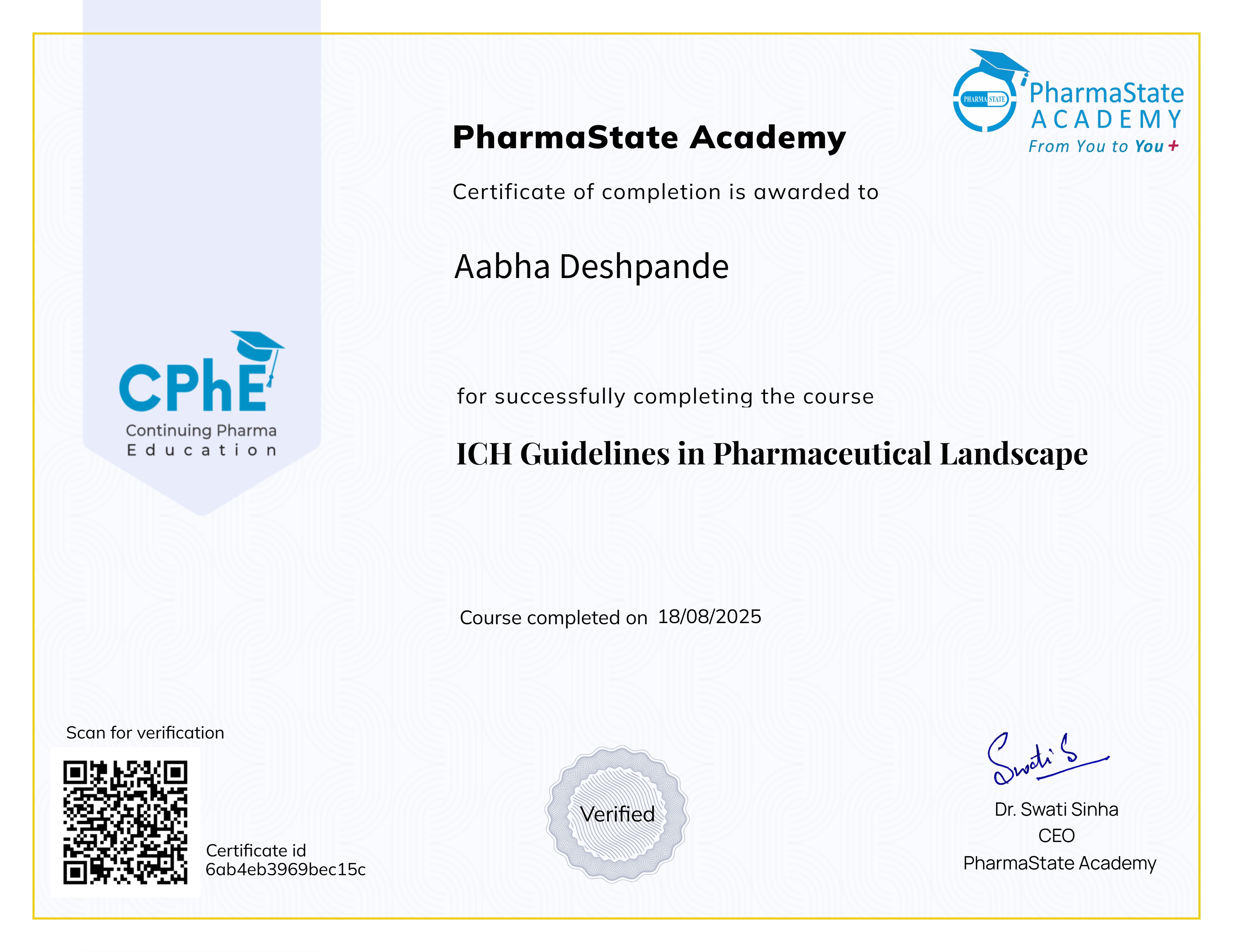 ICH Guidelines in Pharmaceutical Landscape