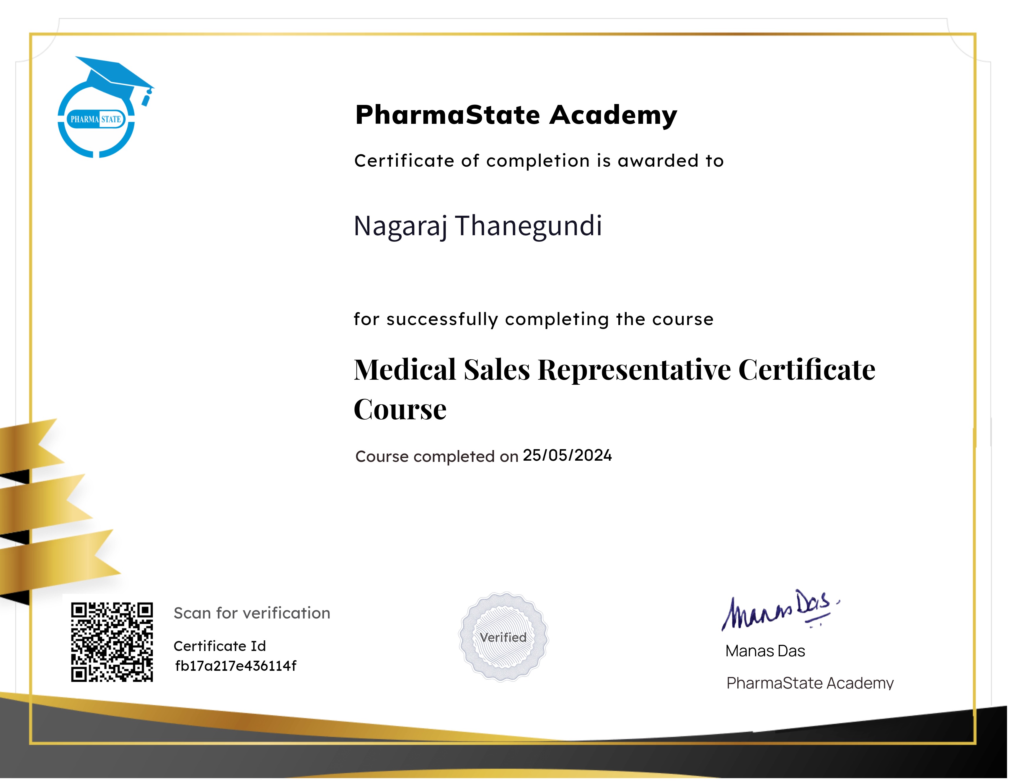 Medical Sales Representative Certificate Course