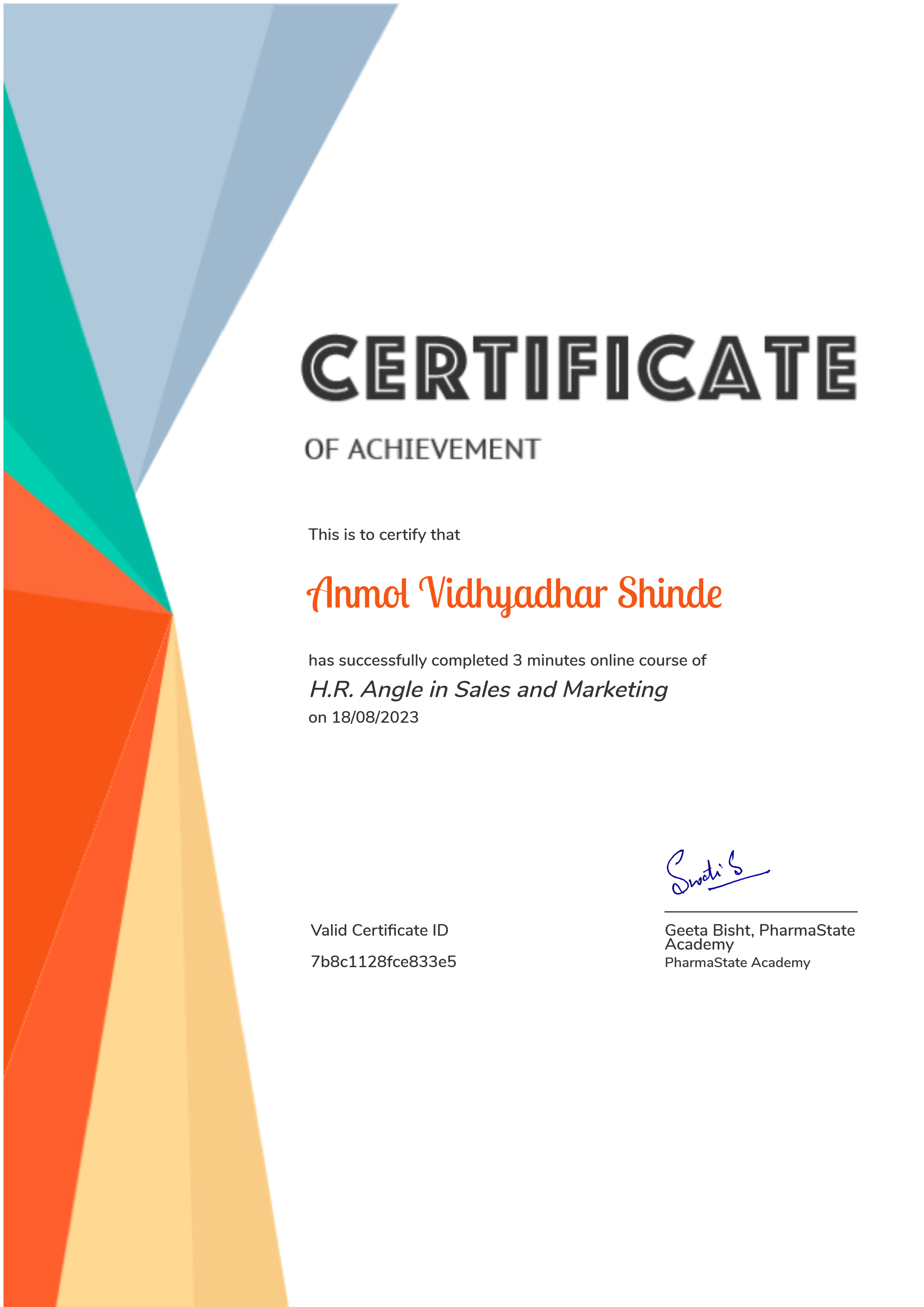 H.R. Angle in Sales and Marketing