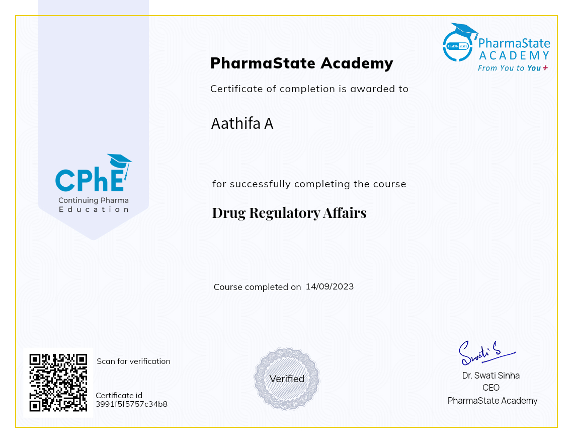 Drug Regulatory Affairs