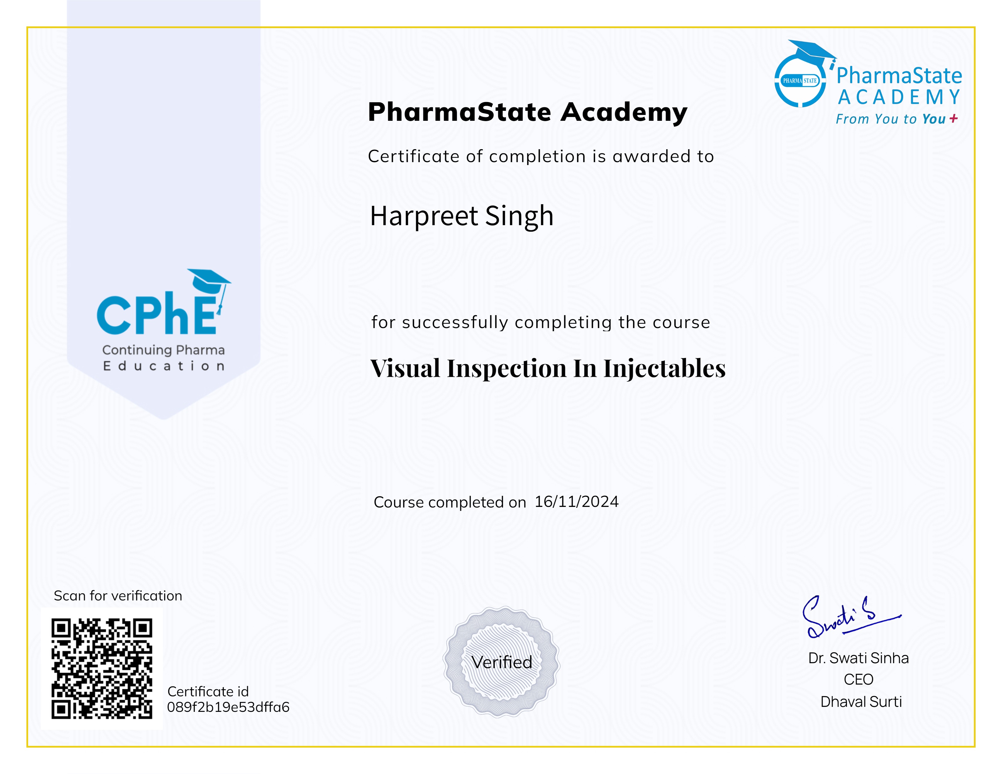 Visual Inspection In Injectables