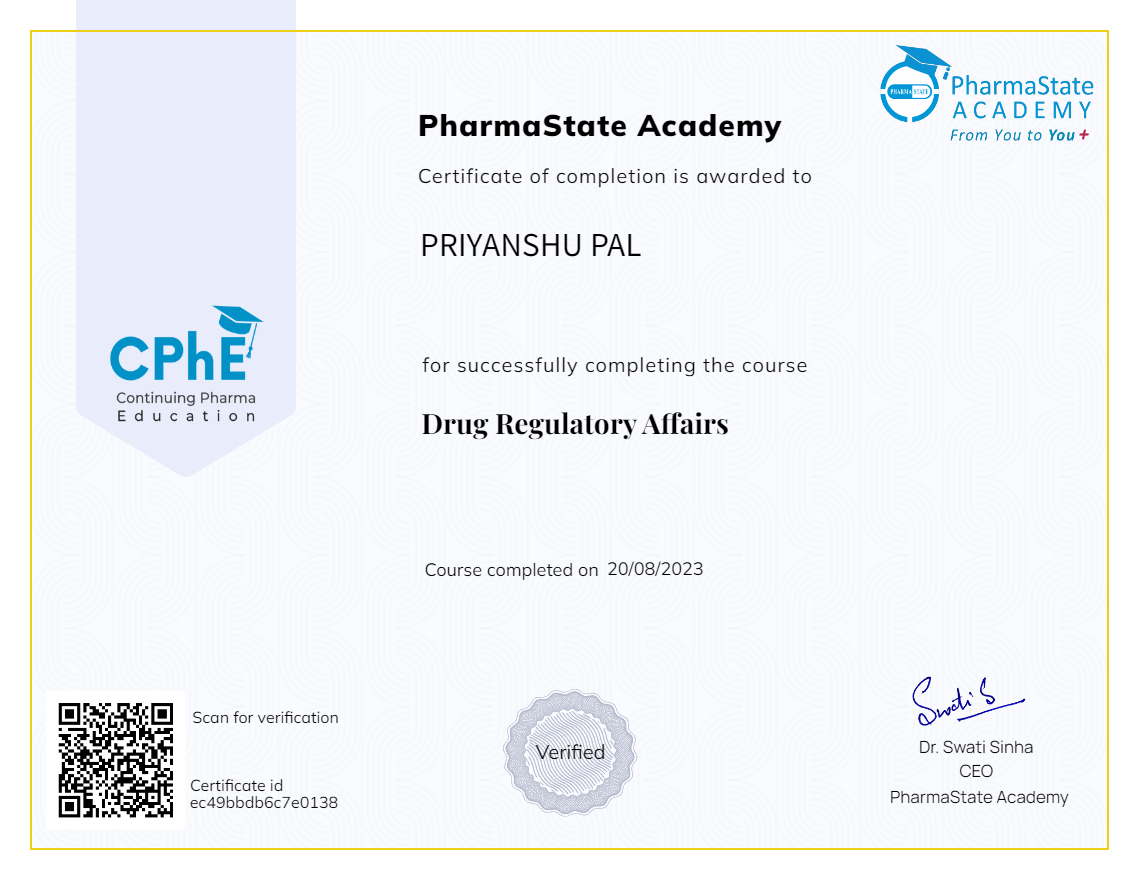 Drug Regulatory Affairs