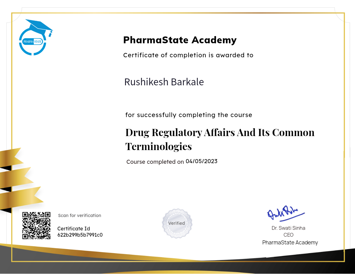 Drug Regulatory Affairs And Its Common Terminologies