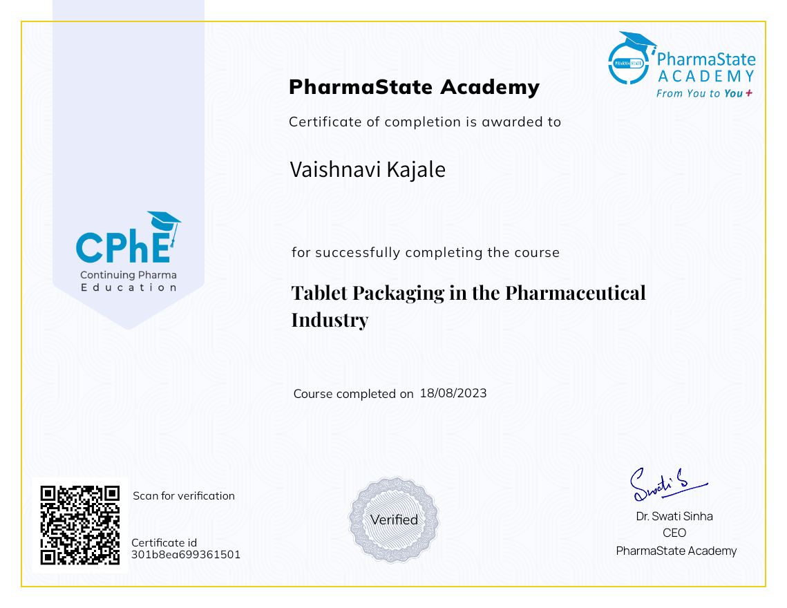 Tablet Packaging in the Pharmaceutical Industry