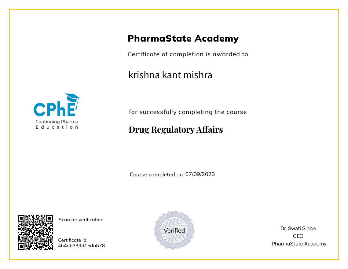 Drug Regulatory Affairs