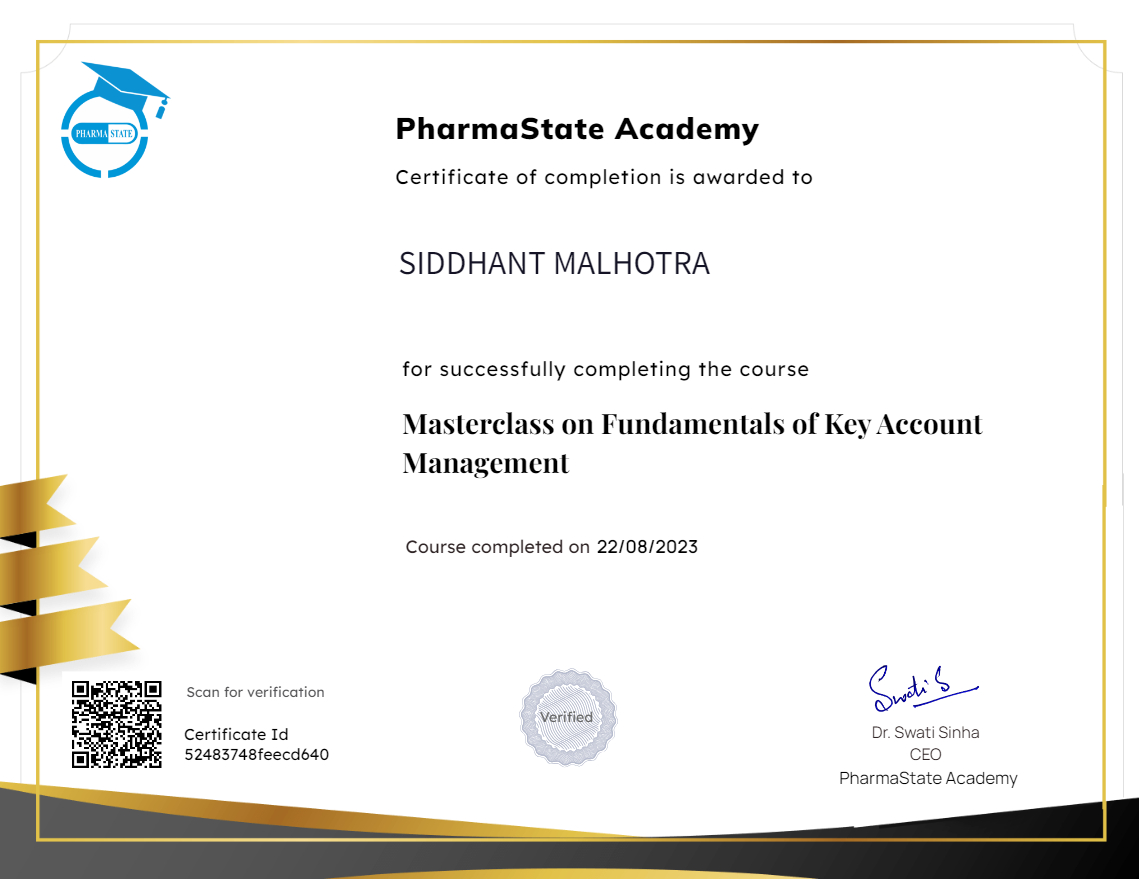 Masterclass on Fundamentals of Key Account Management