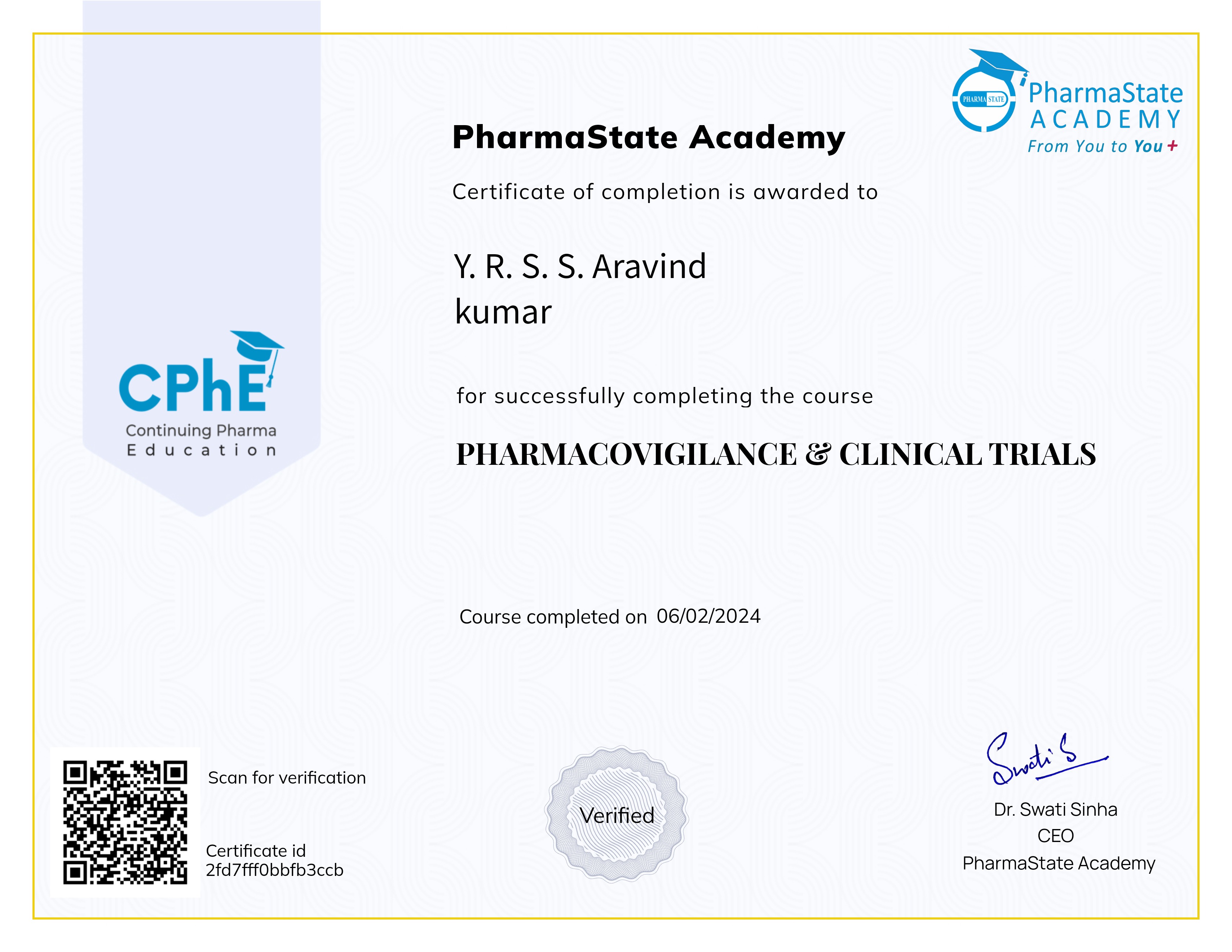 PHARMACOVIGILANCE & CLINICAL TRIALS