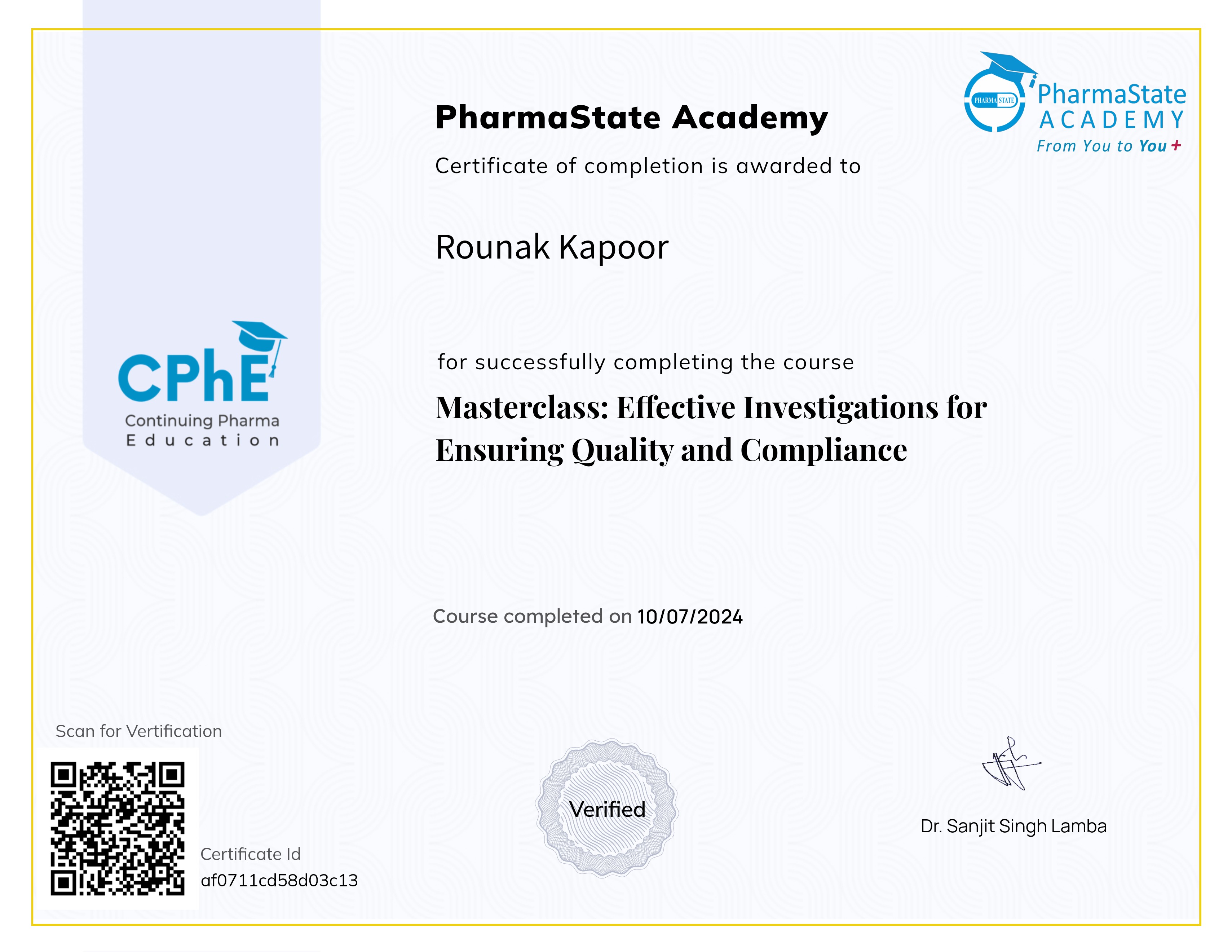 Masterclass: Effective Investigations for Ensuring Quality and Compliance