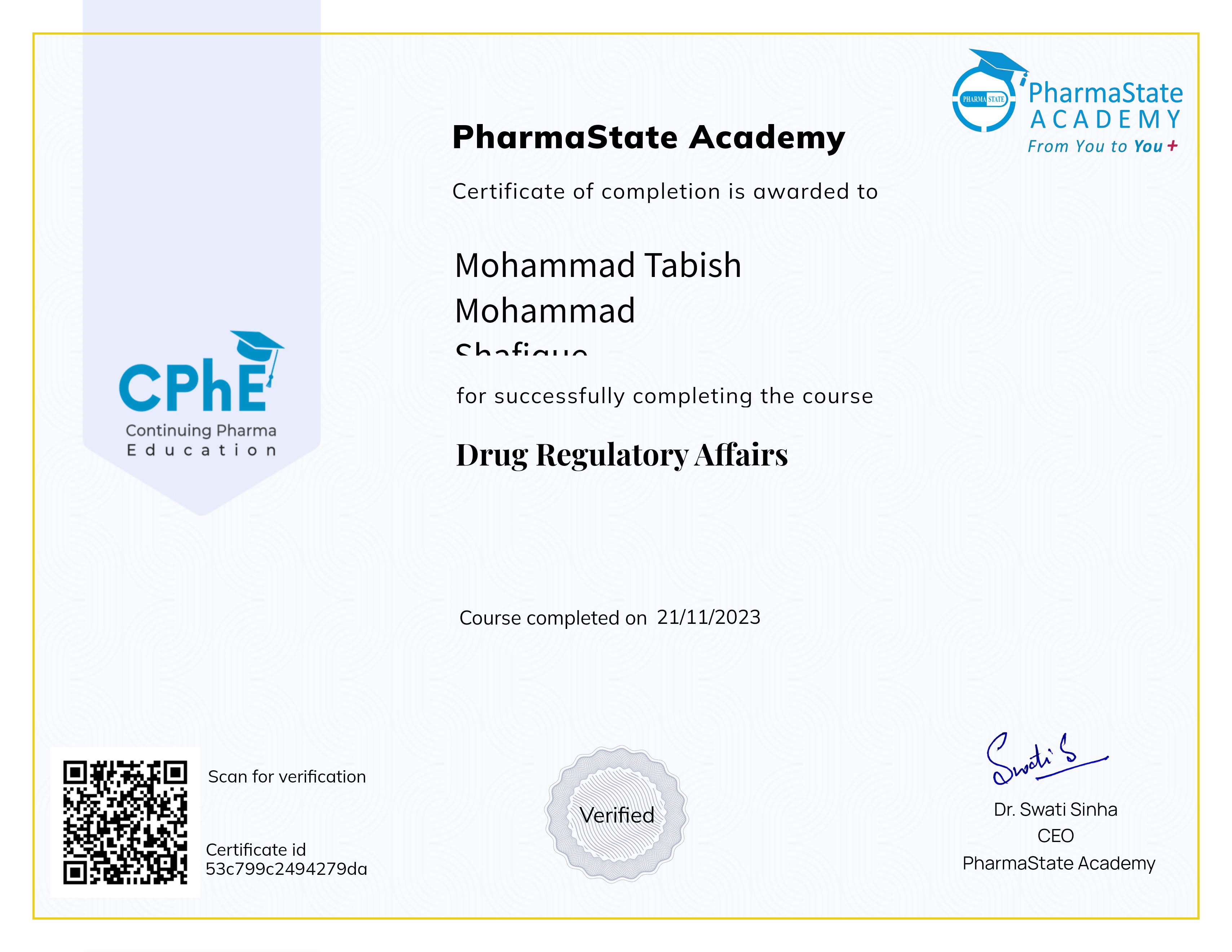 Drug Regulatory Affairs