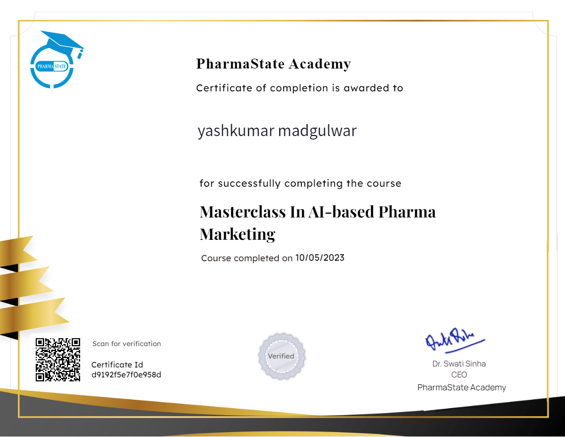 Masterclass In AI-based Pharma Marketing