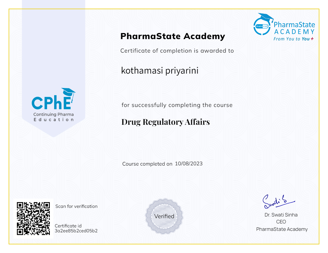 Drug Regulatory Affairs