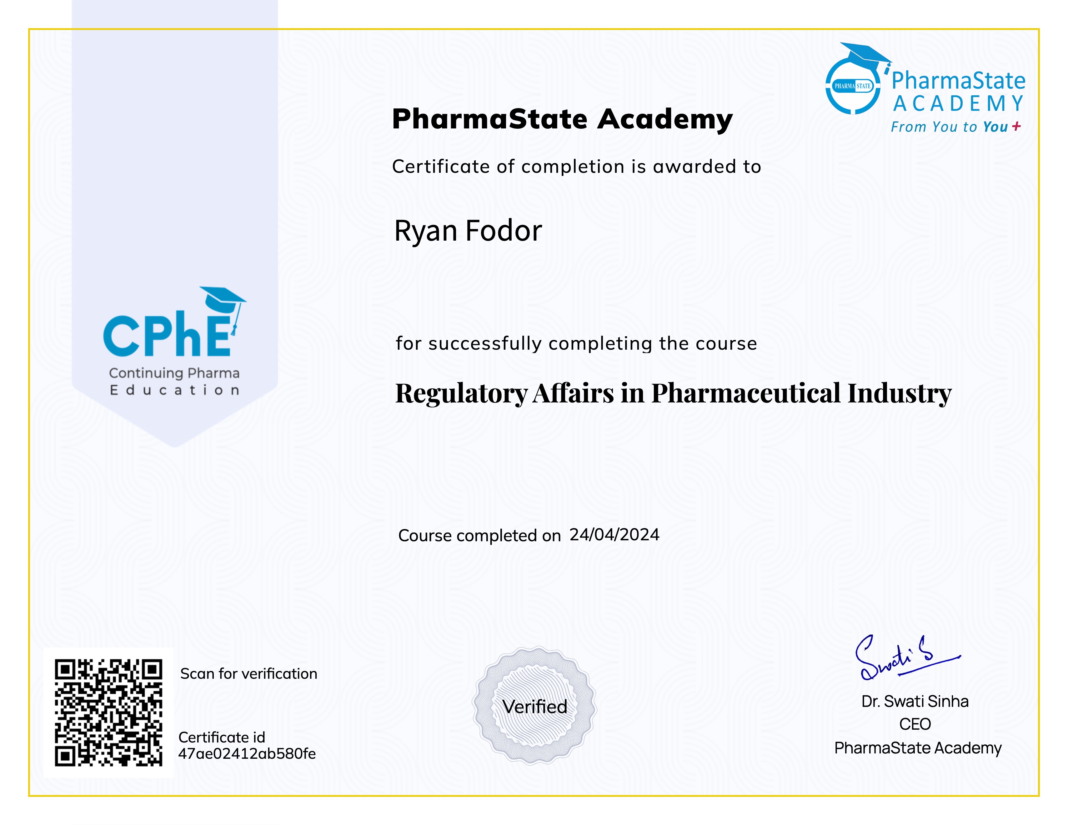 Regulatory Affairs in Pharmaceutical Indust﻿ry