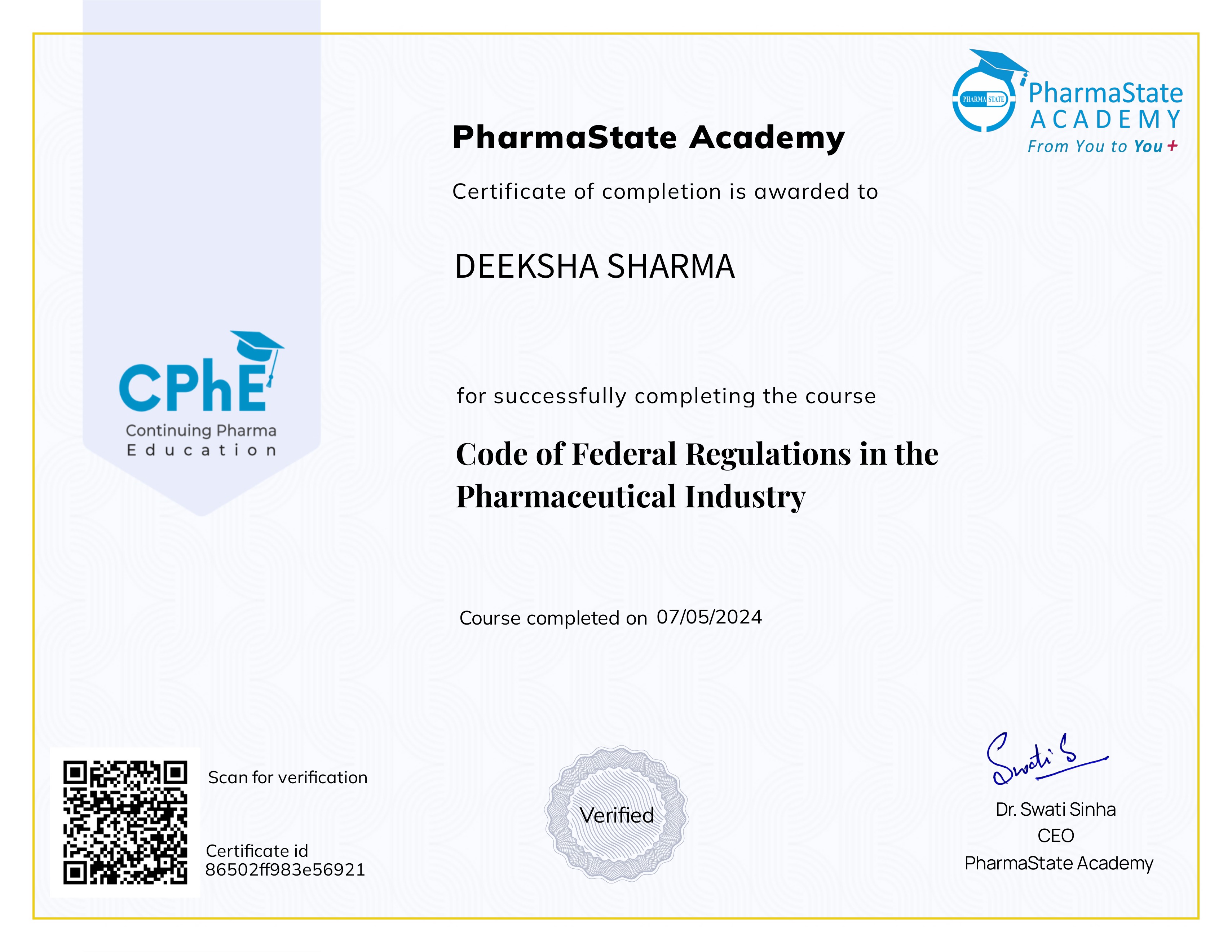 Code of Federal Regulations in the Pharmaceutical Industry