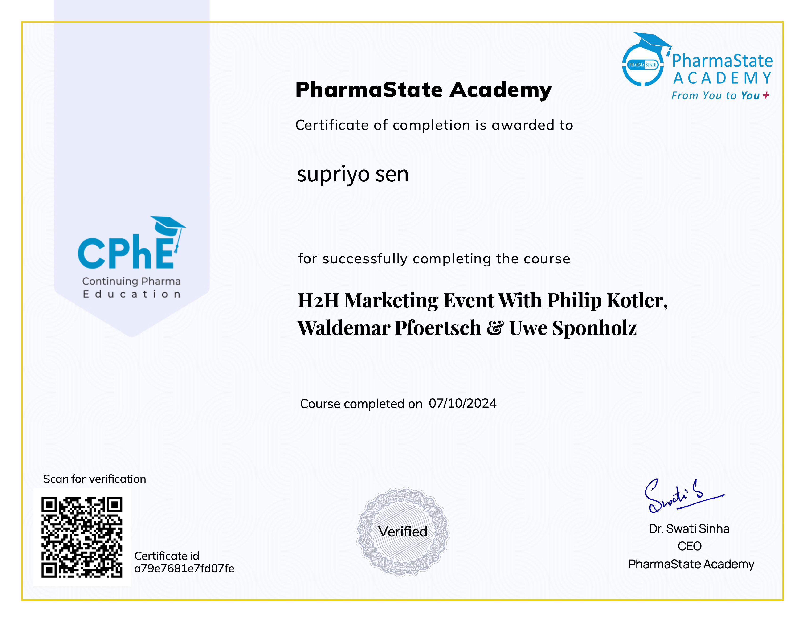 H2H Marketing Event With Philip Kotler, Waldemar Pfoertsch & Uwe Sponholz