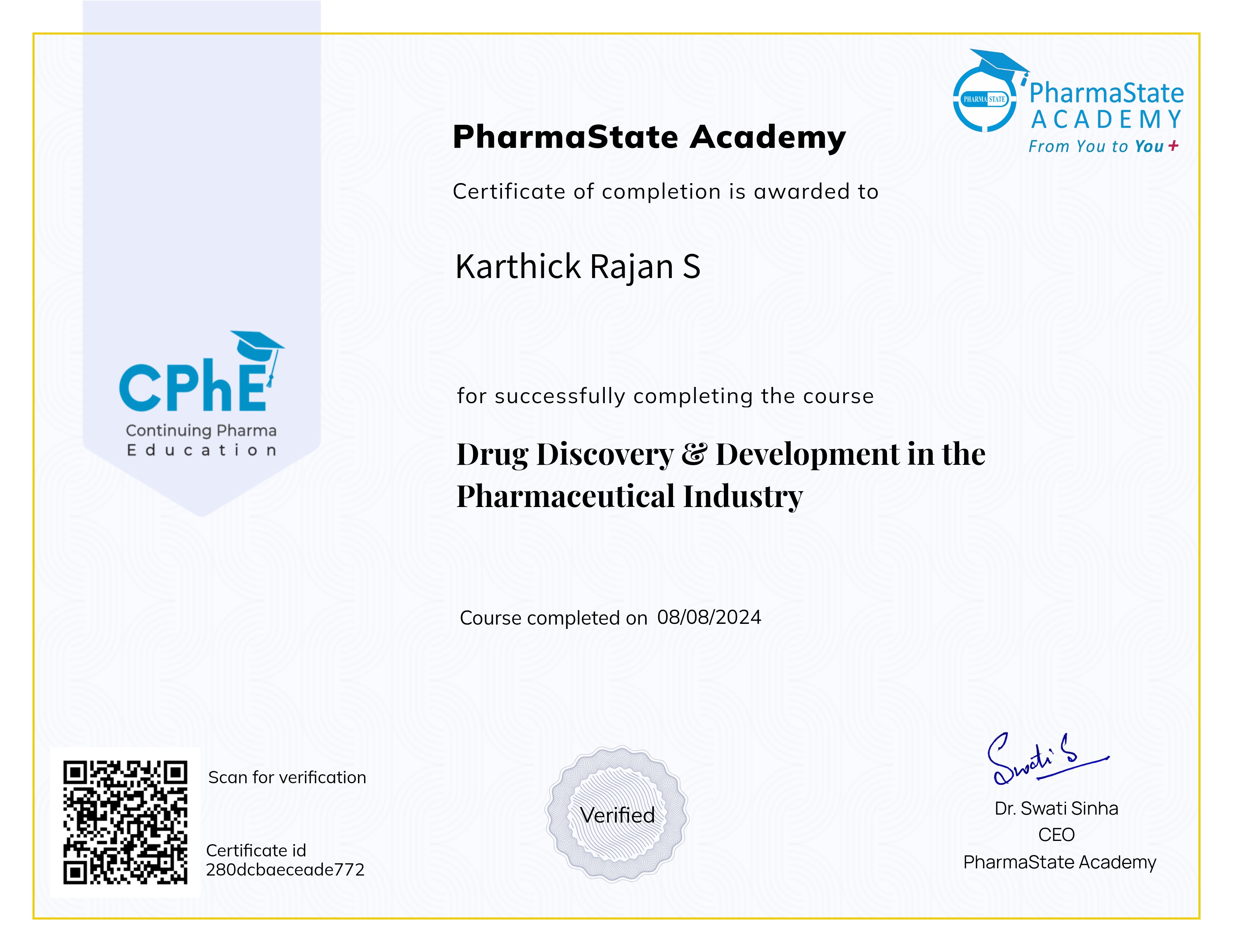 Drug Discovery & Development in the Pharmaceutical Industry