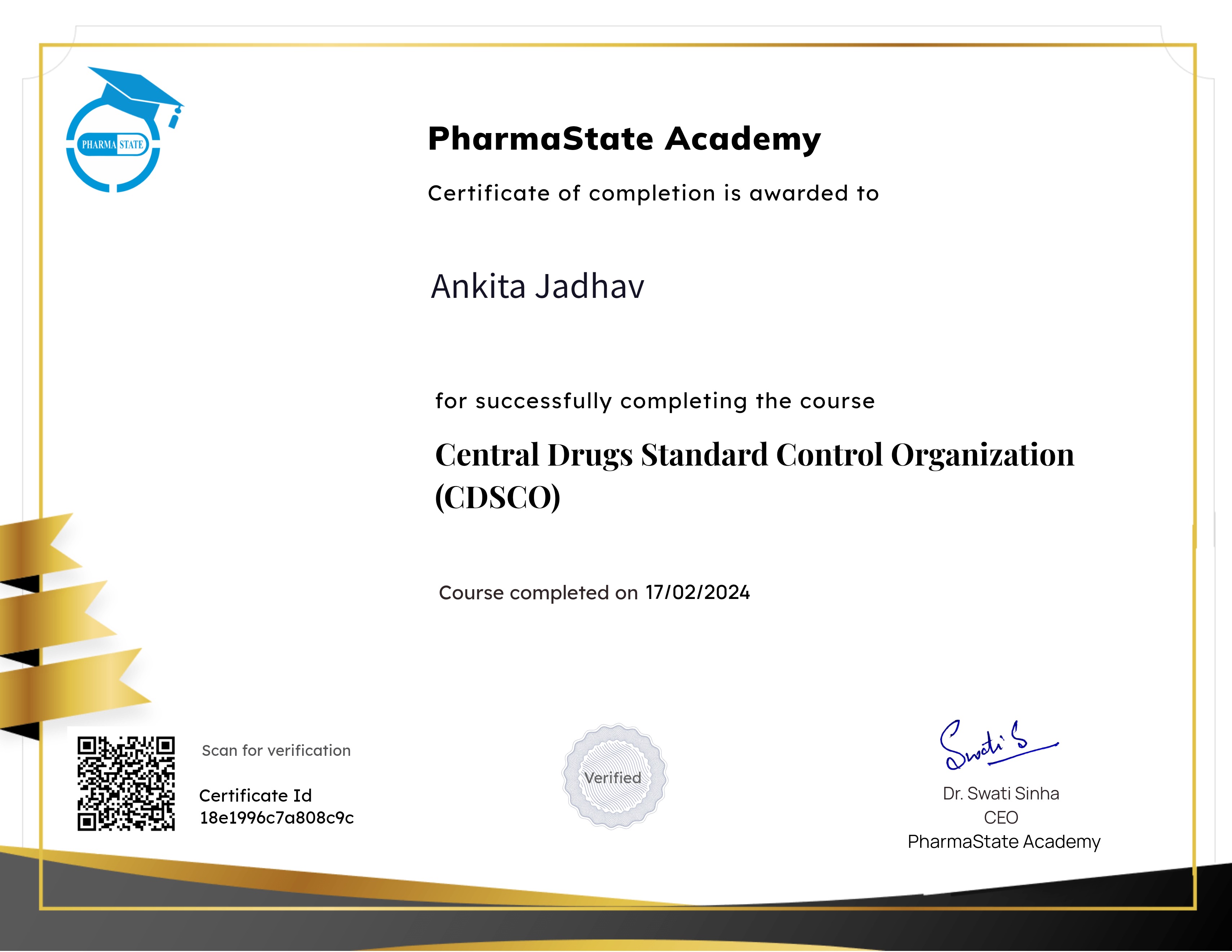 Central Drugs Standard Control Organization (CDSCO)