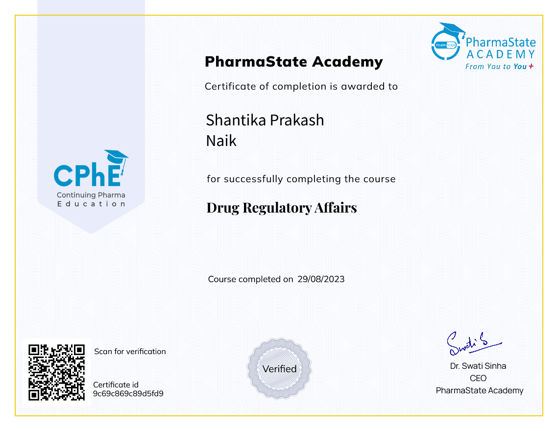 Drug Regulatory Affairs