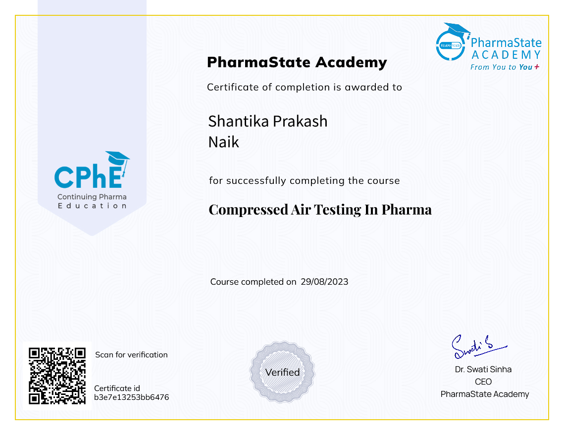 Compressed Air Testing In Pharma