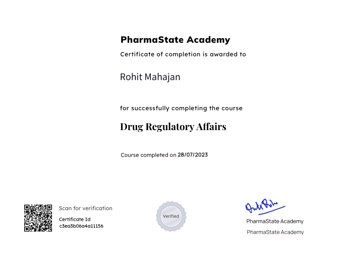 Drug Regulatory Affairs