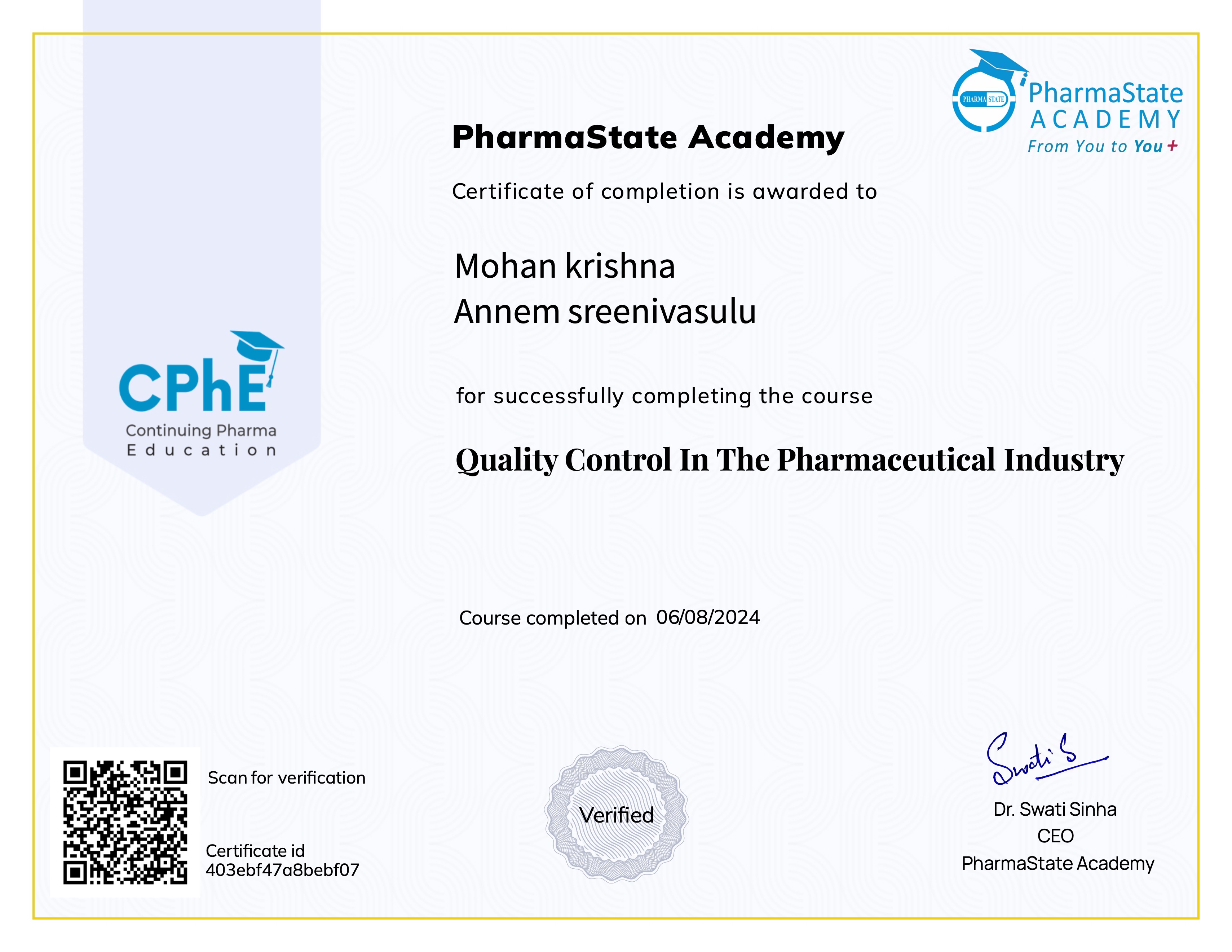 Quality Control In The Pharmaceutical Industry