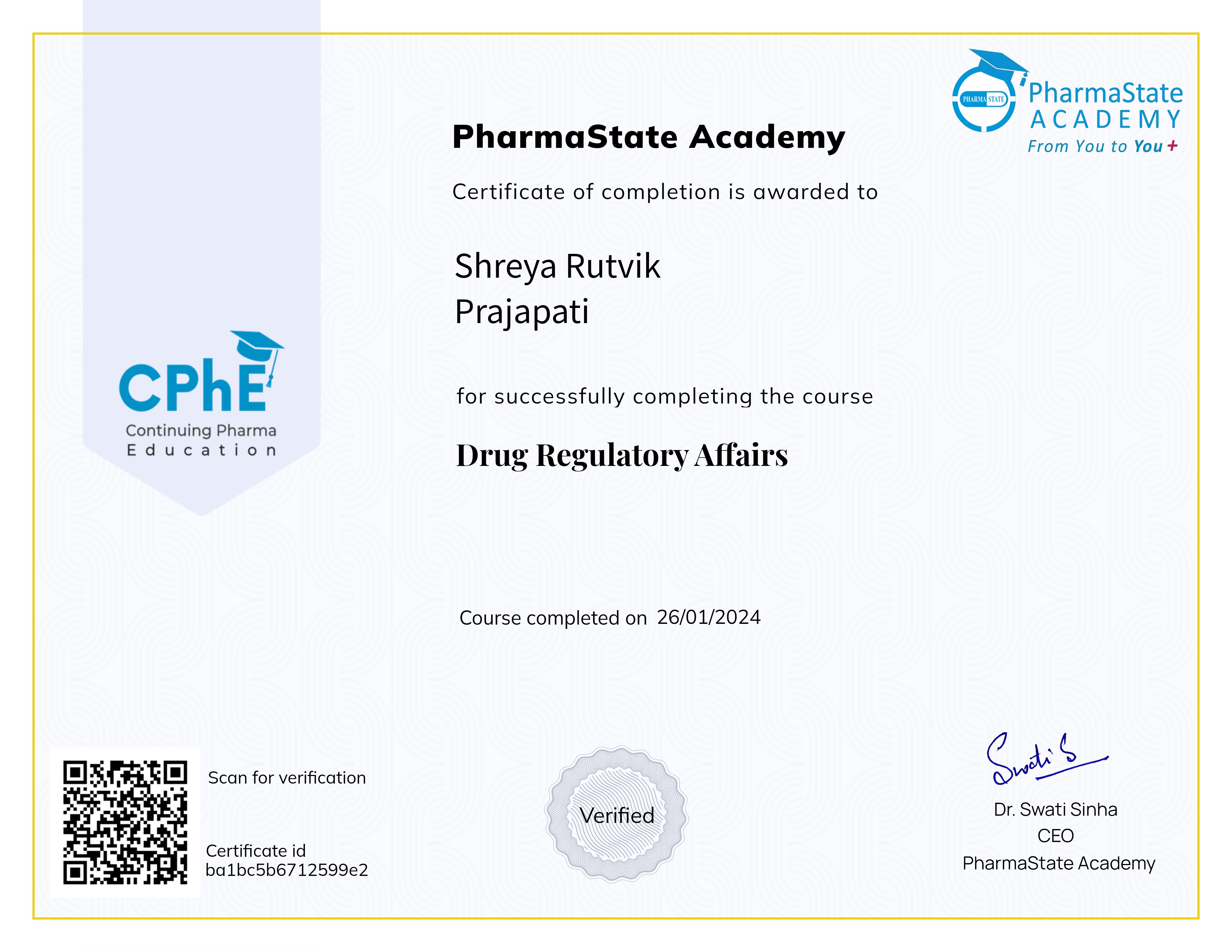 Drug Regulatory Affairs