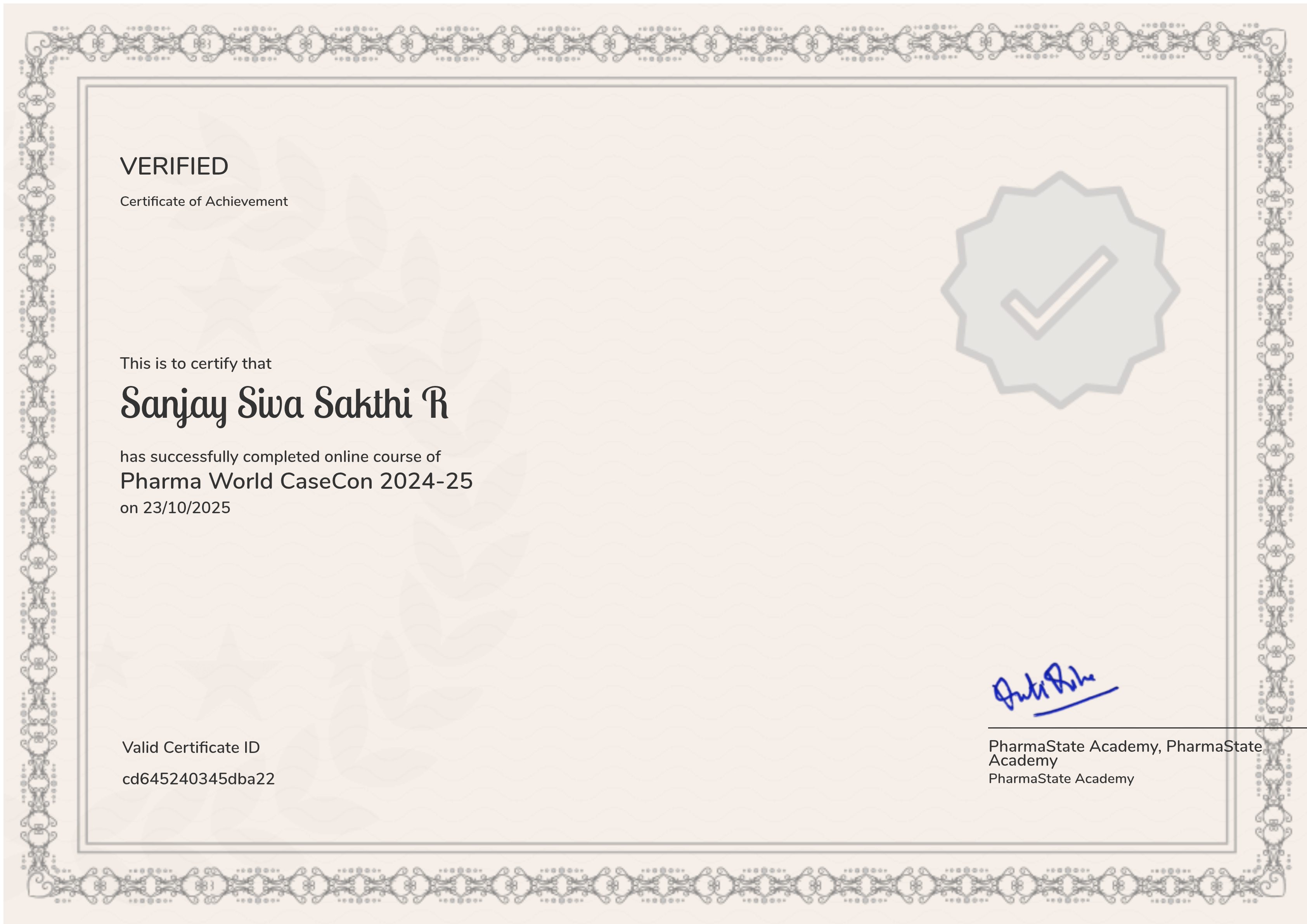 Pharma World CaseCon 2024-25